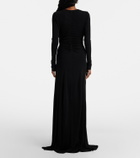 Christopher Esber Bezel Quartz embellished maxi dress