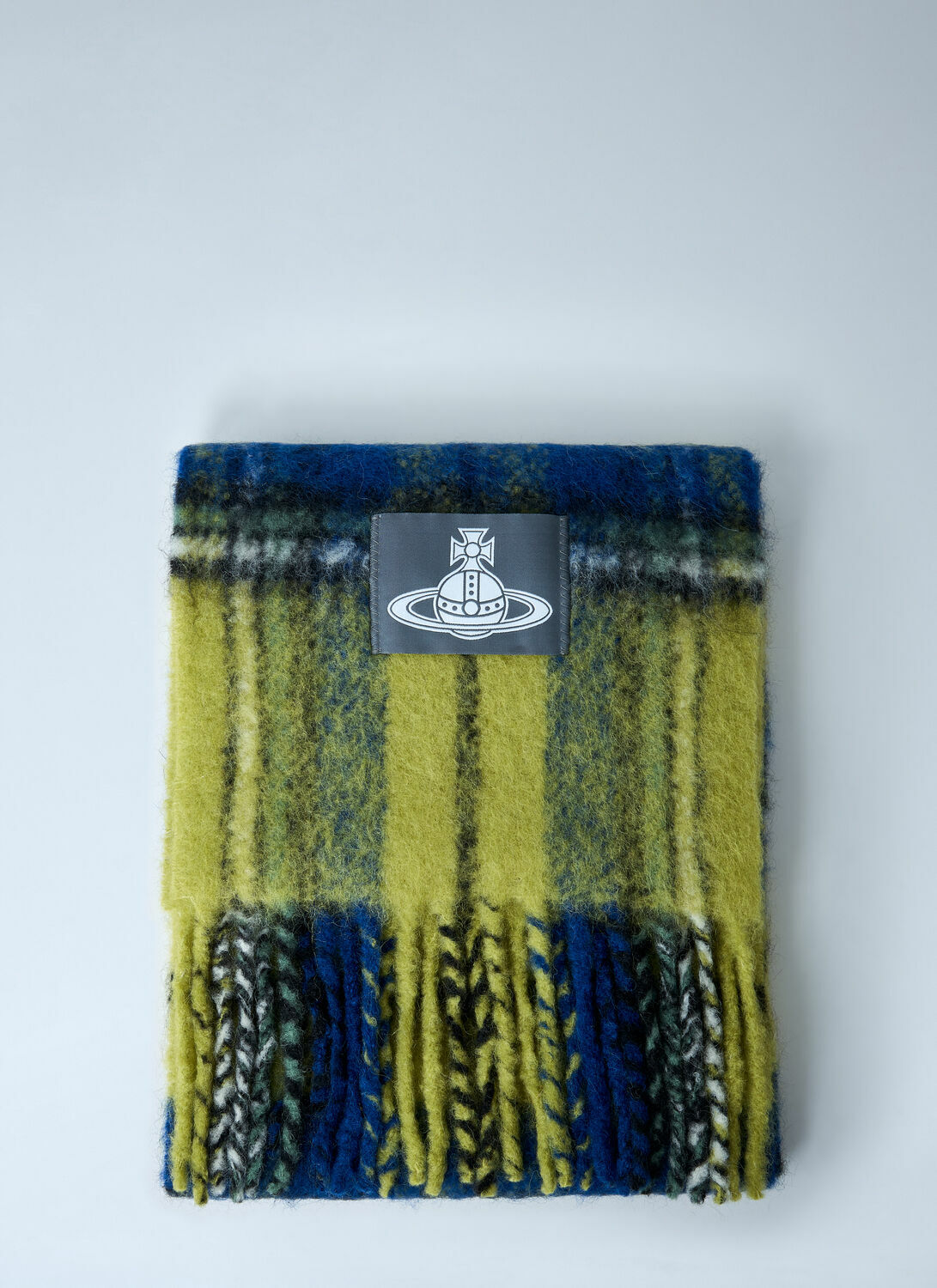Vivienne Westwood Fringed Wool-Blend Scarf