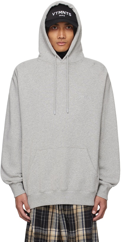 Photo: VTMNTS Gray Embroidered Hoodie
