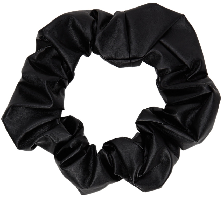 Opening Ceremony Black Faux-Leather Giant Scrunchie