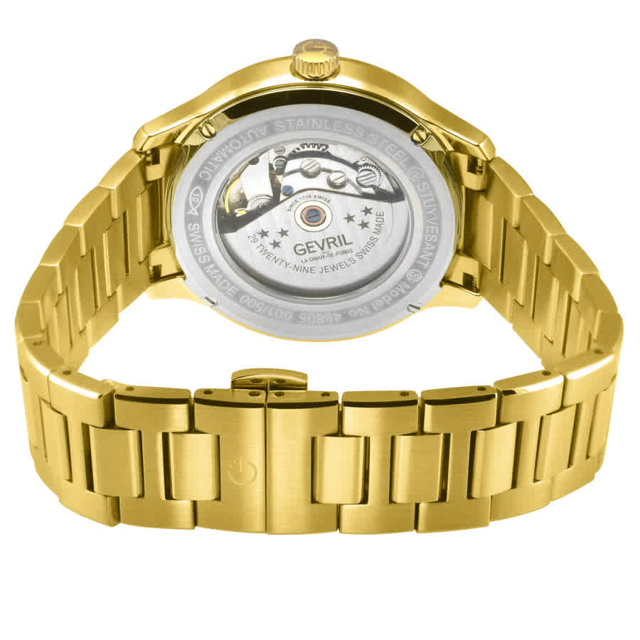 Gevril Stuyvesant Automatic Silver Dial Mens Watch 49805B