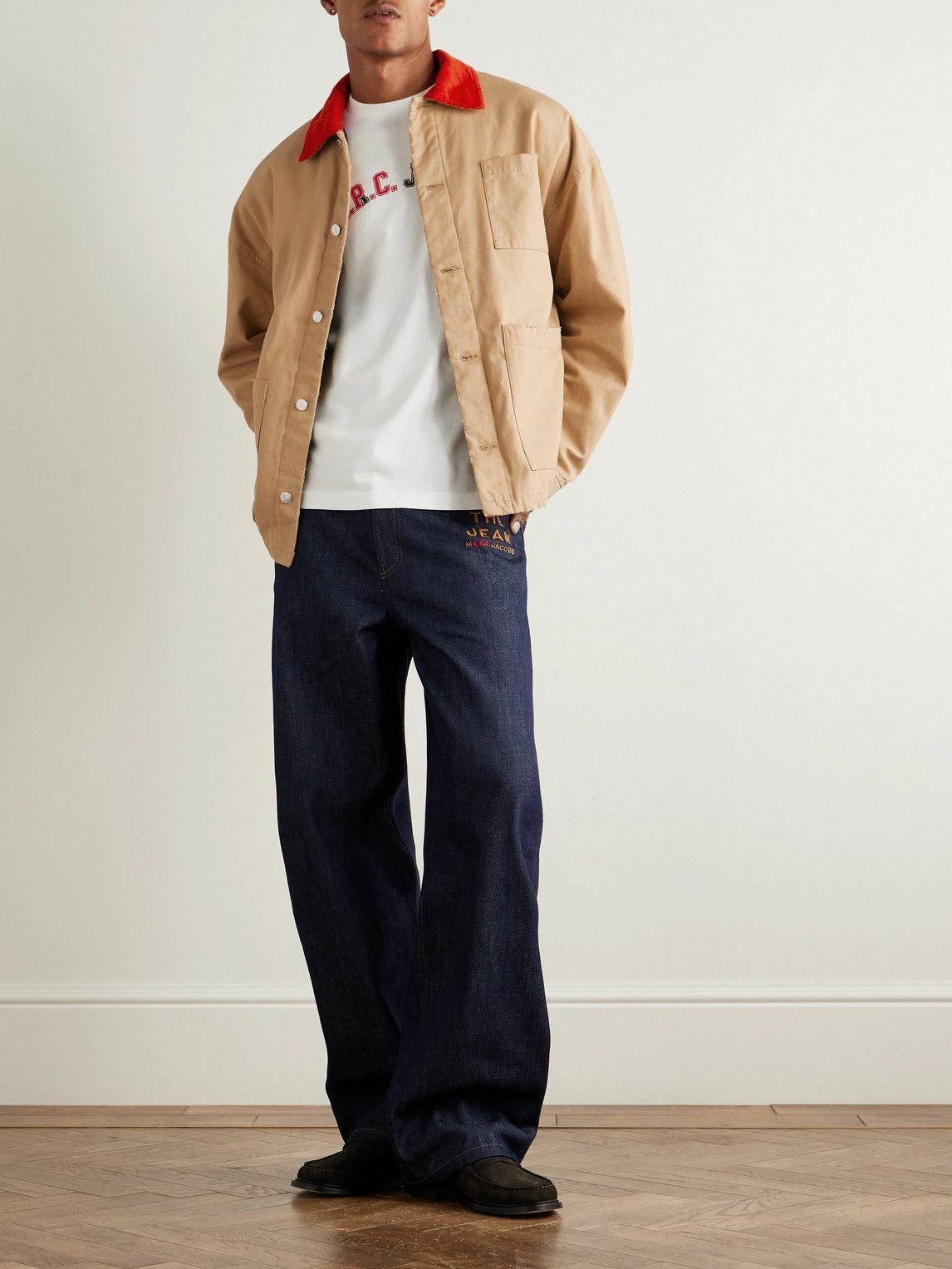 A.P.C. - Marc Jacobs Corduroy-Trimmed Cotton-Canvas Jacket