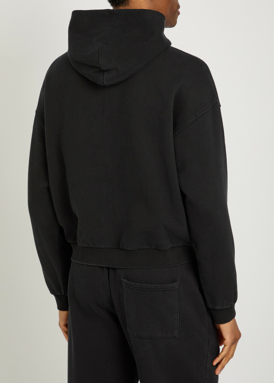 Cole Buxton Embroidered Cotton Sweatshirt Black