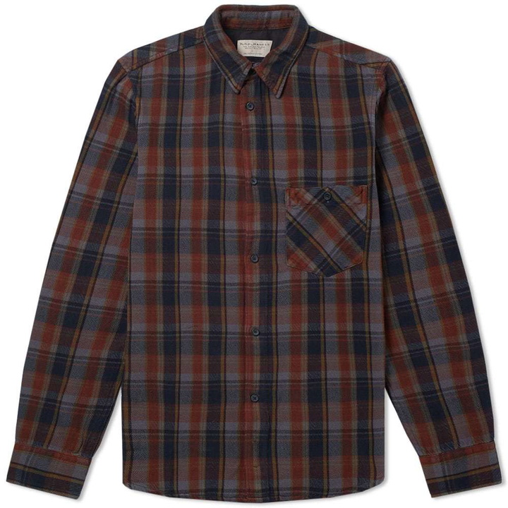 Photo: Nudie Sten Check Shirt Grey