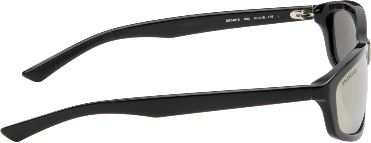 Balenciaga Black Mirrored Sunglasses