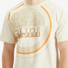 Napapijri Men's Premium Macro Dimension Print T-Shirt in Beige Dimity
