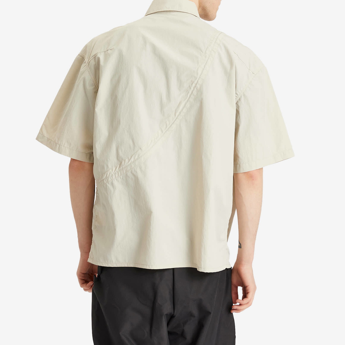 A-COLD-WALL* Men's Balfron Short Sleeve Shirt in Beige Bone