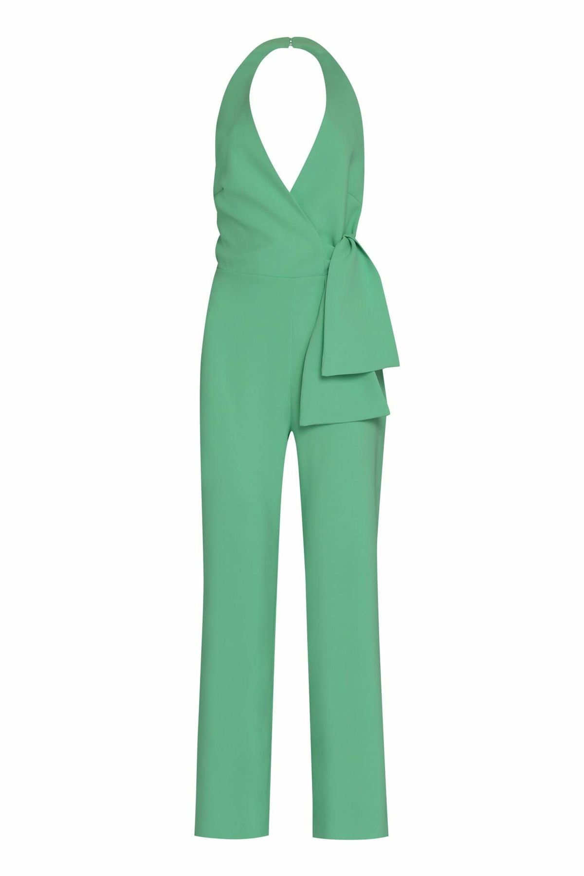 Pinko Cargo Jumpsuit In Georgette And Shiny Satin Limo Black