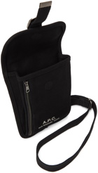 A.P.C. Black Canvas Recuperation Messenger Bag