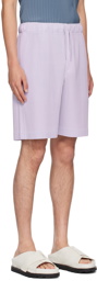 HOMME PLISSÉ ISSEY MIYAKE Purple Colorful Pleats Shorts