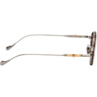 Cutler and Gross Gunmetal The Great Frog Edition Carol Rectangular Sunglasses