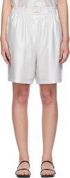 Silk Laundry Silver Boxer Shorts