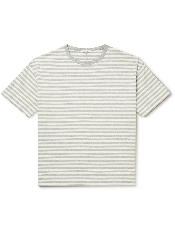 Photo: Ninety Percent - Striped Organic Cotton-Jersey T-Shirt - Neutrals