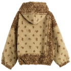 NOMARHYTHM TEXTILE Men's DYG Reversible Sherpa Fleece Hoodie in Beige