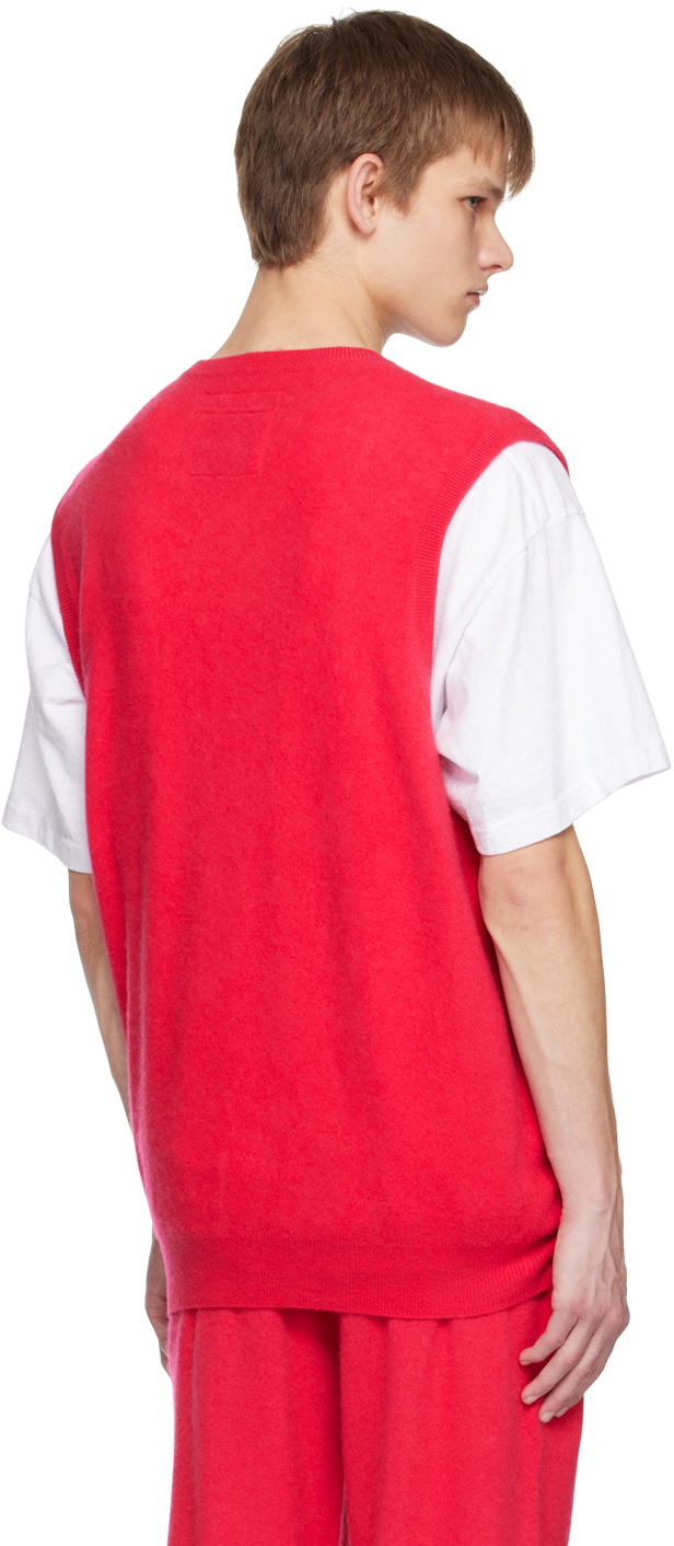 Frenckenberger Pink Crewneck Vest