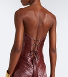 Maria Lucia Hohan Huda metallic corset gown