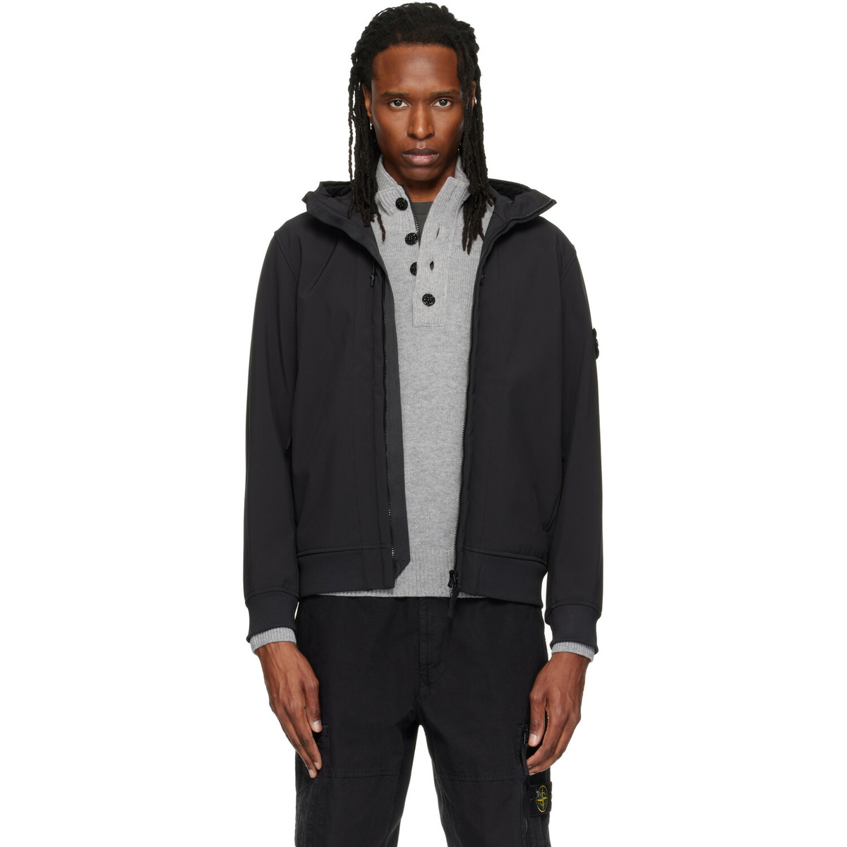 Jacket Ghost Piece Tank Shield - Navy Stone Island