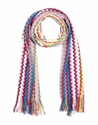 Missoni Womens Scarf Lilac
