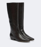 Veronica Beard Gabrielle leather knee-high boots