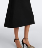 Valentino Crepe Couture embellished midi dress