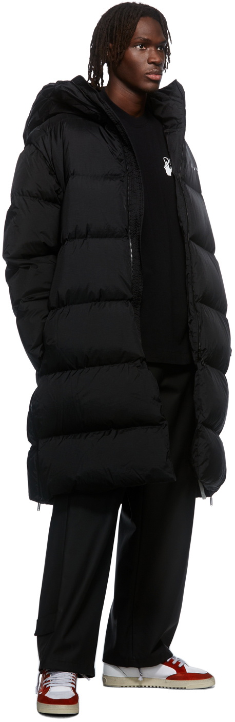 Black long puffer jacket