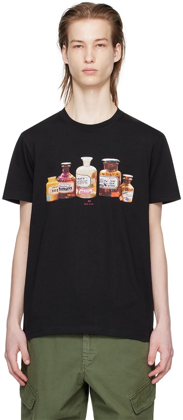 Photo: PS by Paul Smith Black Bottles T-Shirt