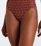 Johanna Ortiz Ruffled printed swimsuit