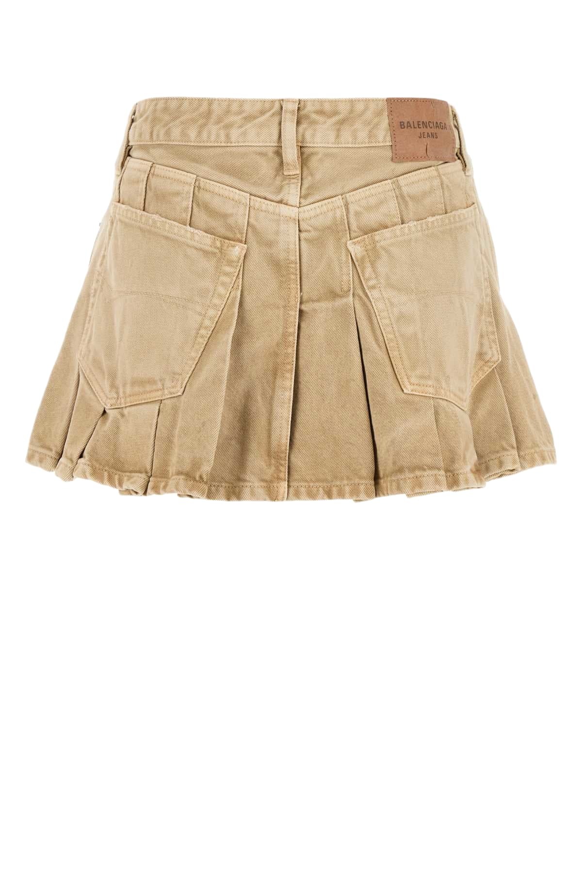 Balenciaga Balenciaga Washed black City mini denim skirt main image 1