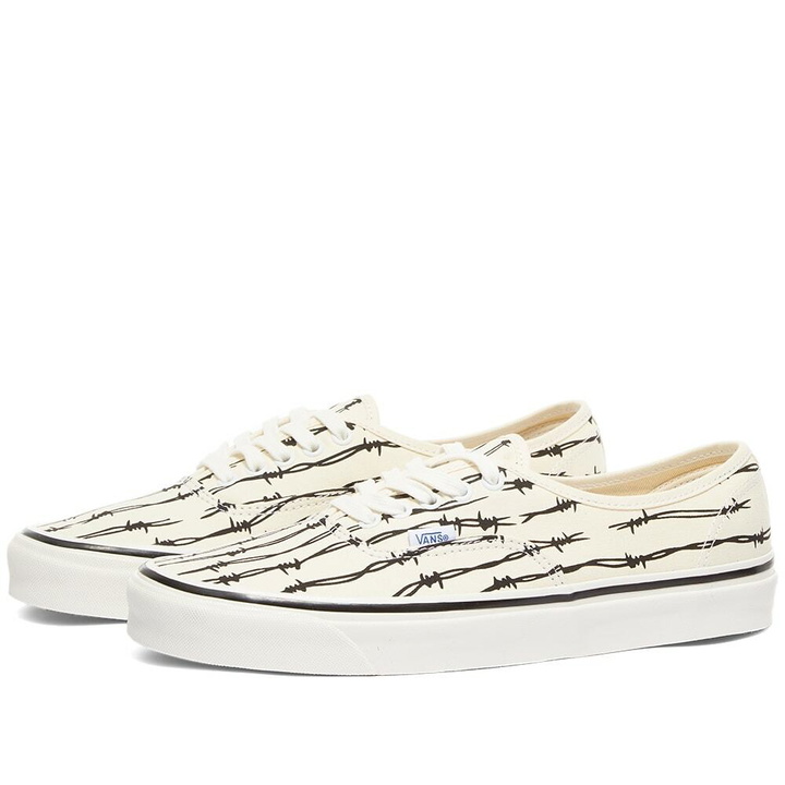 Photo: Vans UA Authentic 44 DX Sneakers in White/Black/OG Barbed Wire