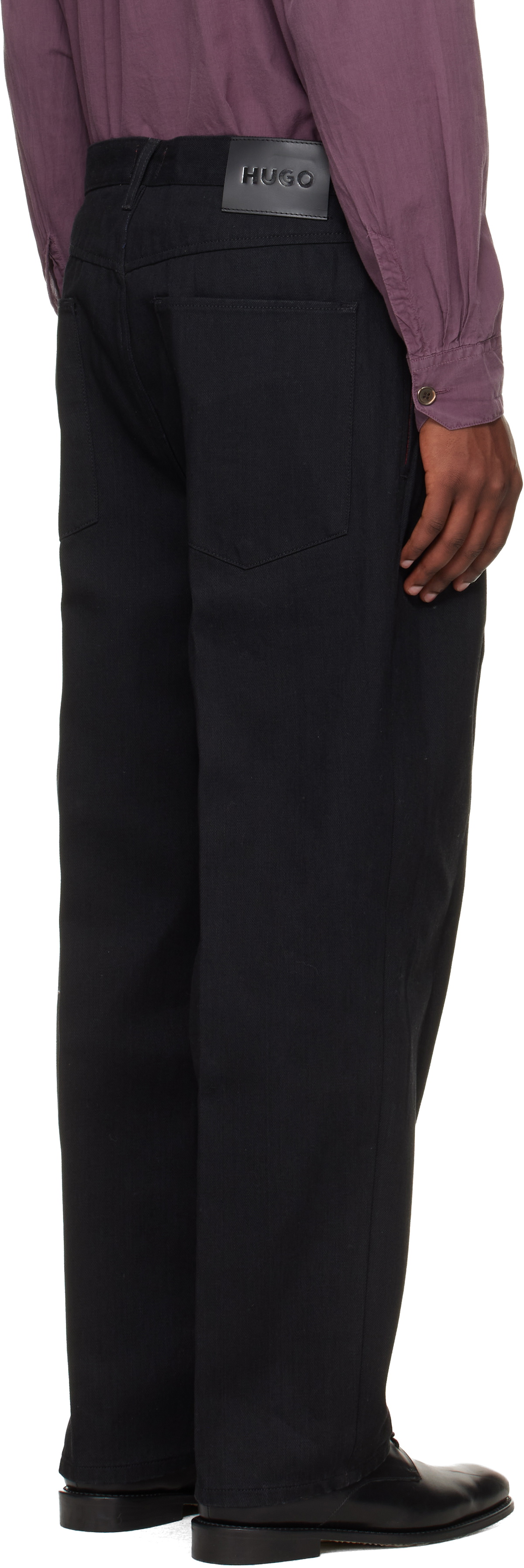 Hugo Black Relaxed-Fit Jeans