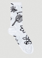 Les Chaussettes Giardino Socks in White