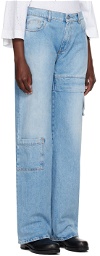 1017 ALYX 9SM Blue Oversized Jeans