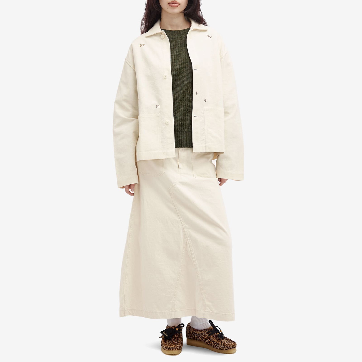 Story mfg. Women's Sot Jacket in Ecru Sampler
