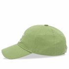 Drôle de Monsieur Men's Calligraphy Slogan Cap in Light Green 
