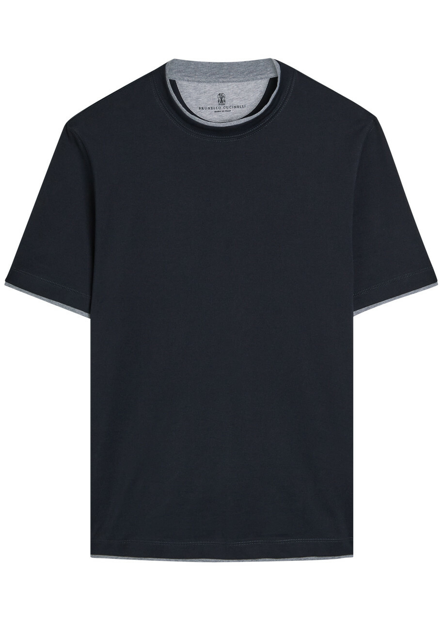 Brunello Cucinelli Printed cotton jersey T-shirt Brunello Cucinelli