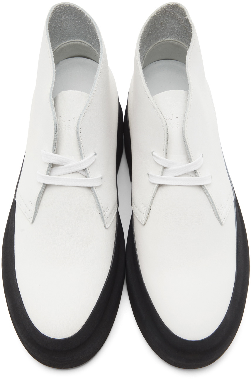 Clarks Originals White Desert Galosh Boots Clarks Originals display picture 2