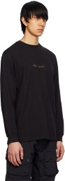 Maharishi Black Embroidered Long Sleeve T-Shirt