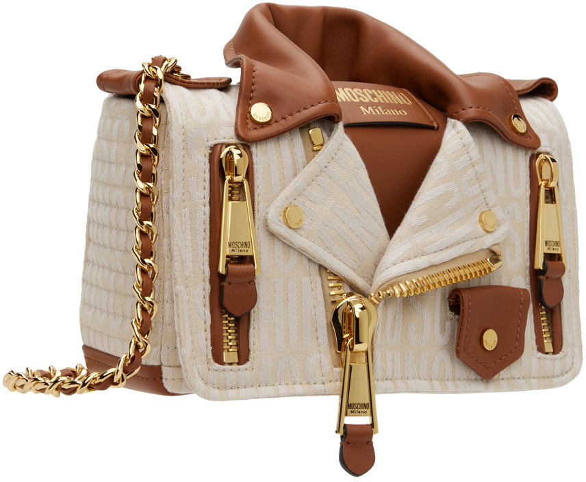 Moschino Beige Calf Leather Bos Taurus Handbag main image 0