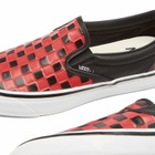 Vans OTW Classic Slip-On 98 Vibram Sneaker in Check Black/Racing Red