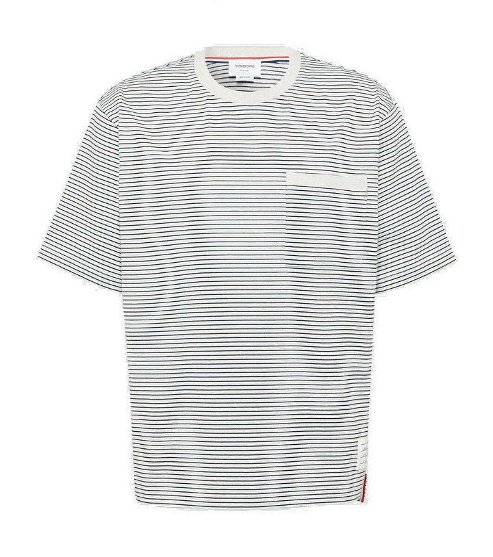 Photo: Thom Browne Striped cotton jersey T-shirt