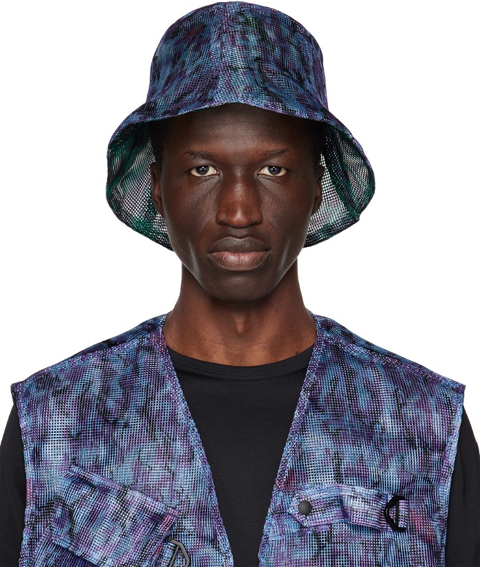 Photo: South2 West8 Green & Navy Reversible Tulip Bucket Hat