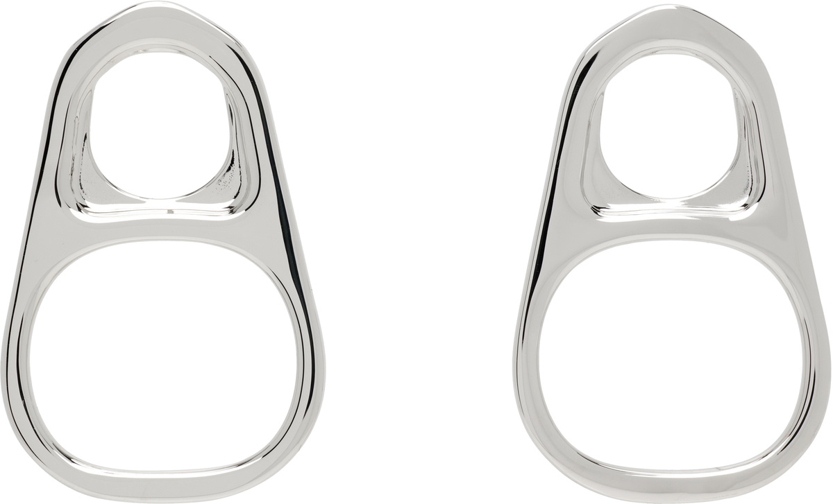 Jean Paul Gaultier 'The Silver-Toned Ring-Pull' Earrings