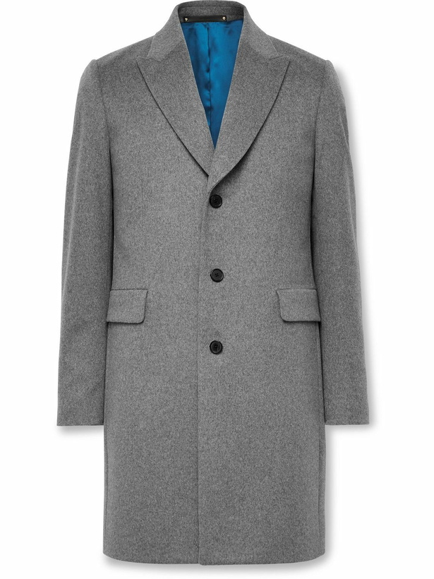 Photo: Paul Smith - Wool and Cashmere-Blend Overcoat - Gray