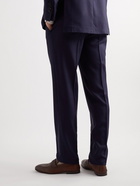 Rubinacci - Genny Slim-Fit Tapered Grain de Poudre Wool Trousers - Blue