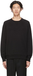 Balmain Black Cotton Sweatshirt