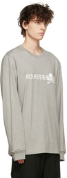 mastermind JAPAN Grey Big Logo Long Sleeve T-Shirt