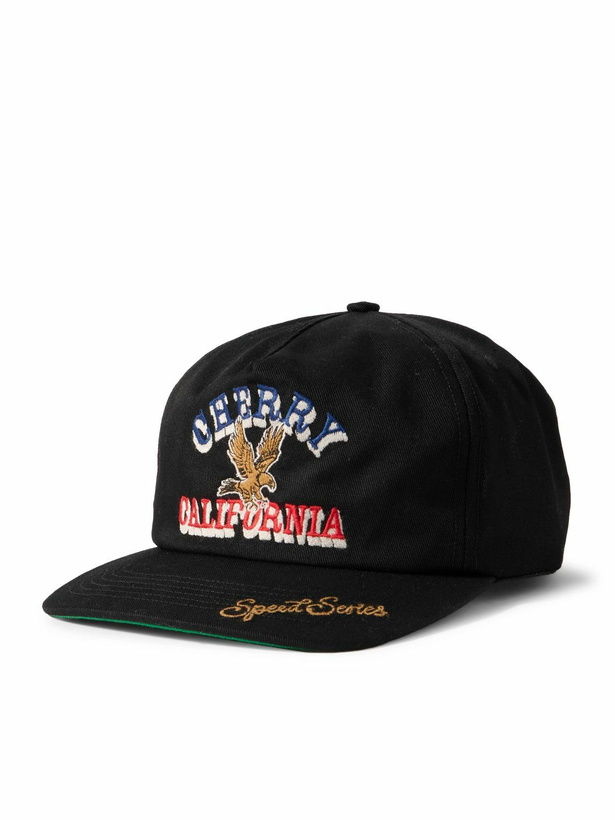 Photo: Cherry Los Angeles - Speed Series Logo-Embroidered Cotton-Twill Baseball Cap