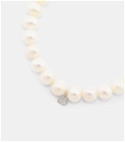 Sydney Evan Love 14kt white gold bracelet with diamonds and pearls