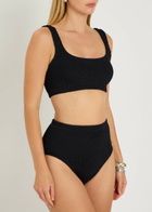 Hunza G Patricia Crinkle Bikini - Black - One Size