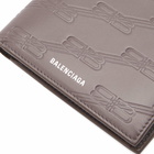 Balenciaga Men's Logo Billfold Wallet in Dark Grey